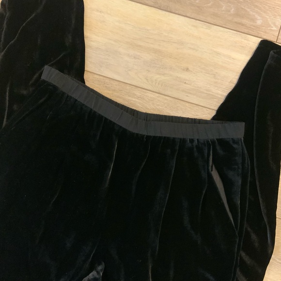 Eileen Fisher velvet elastic waist pants. Size S/P - Picture 3 of 4